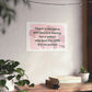 Proverbs 31:30 - Pink Matte Horizontal Poster