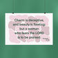 Proverbs 31:30 - Pink Matte Horizontal Poster