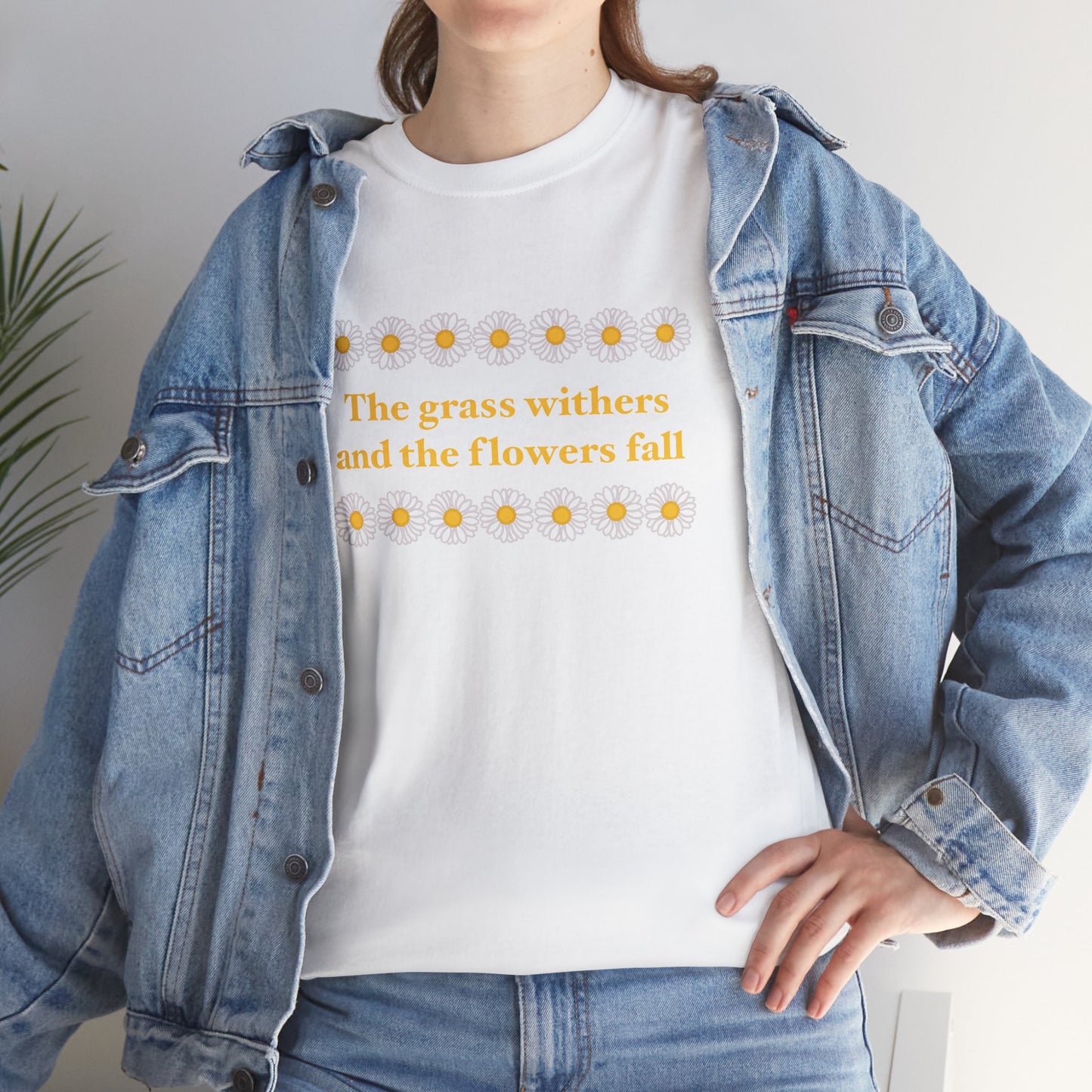 Isaiah 40:8 - Classic Daisy Cotton T-Shirt