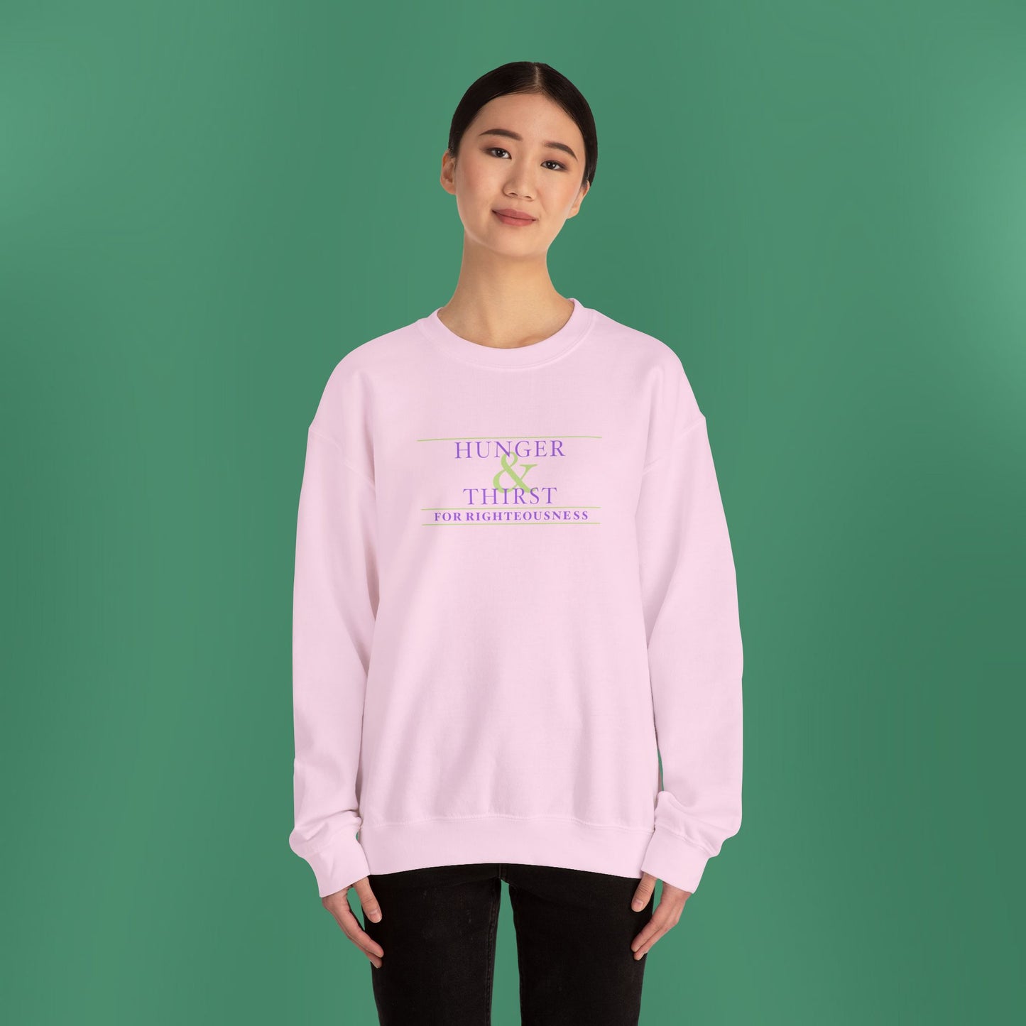 Hunger and Thirst - Purple Women's Crewneck Sweatshirt