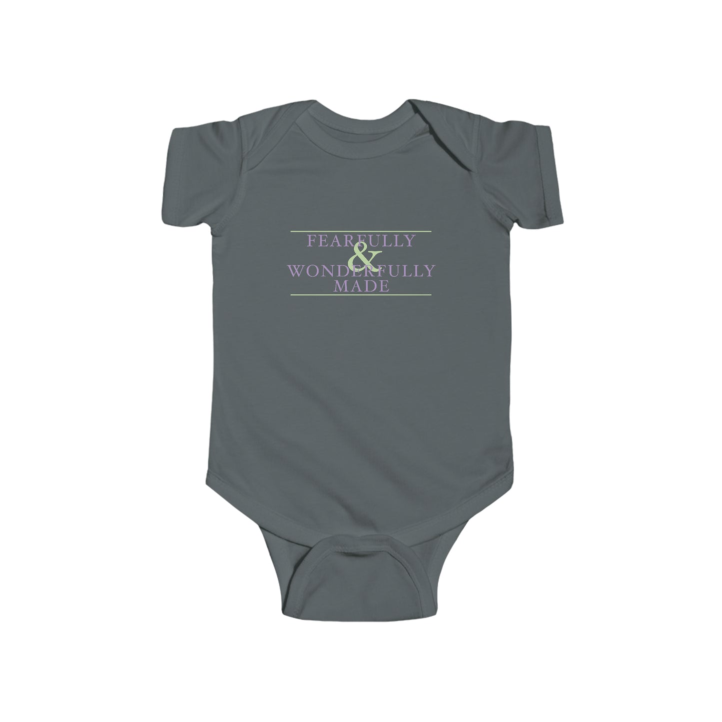 Fearfully and Wonderfully Made - Purple Baby Onesie