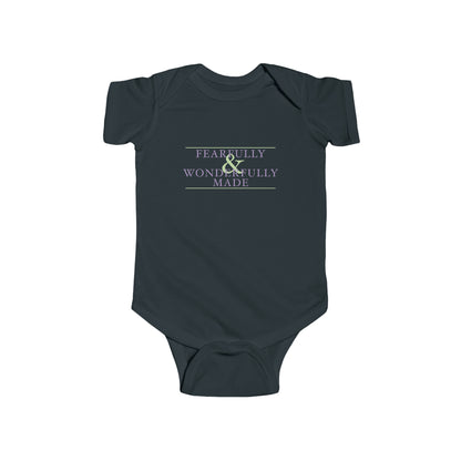 Fearfully and Wonderfully Made - Purple Baby Onesie