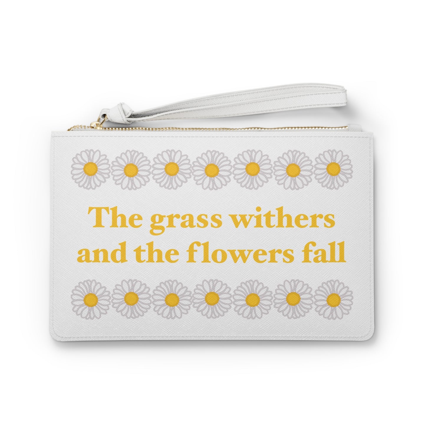 Isaiah 40:8 - Classic Daisy Clutch Bag