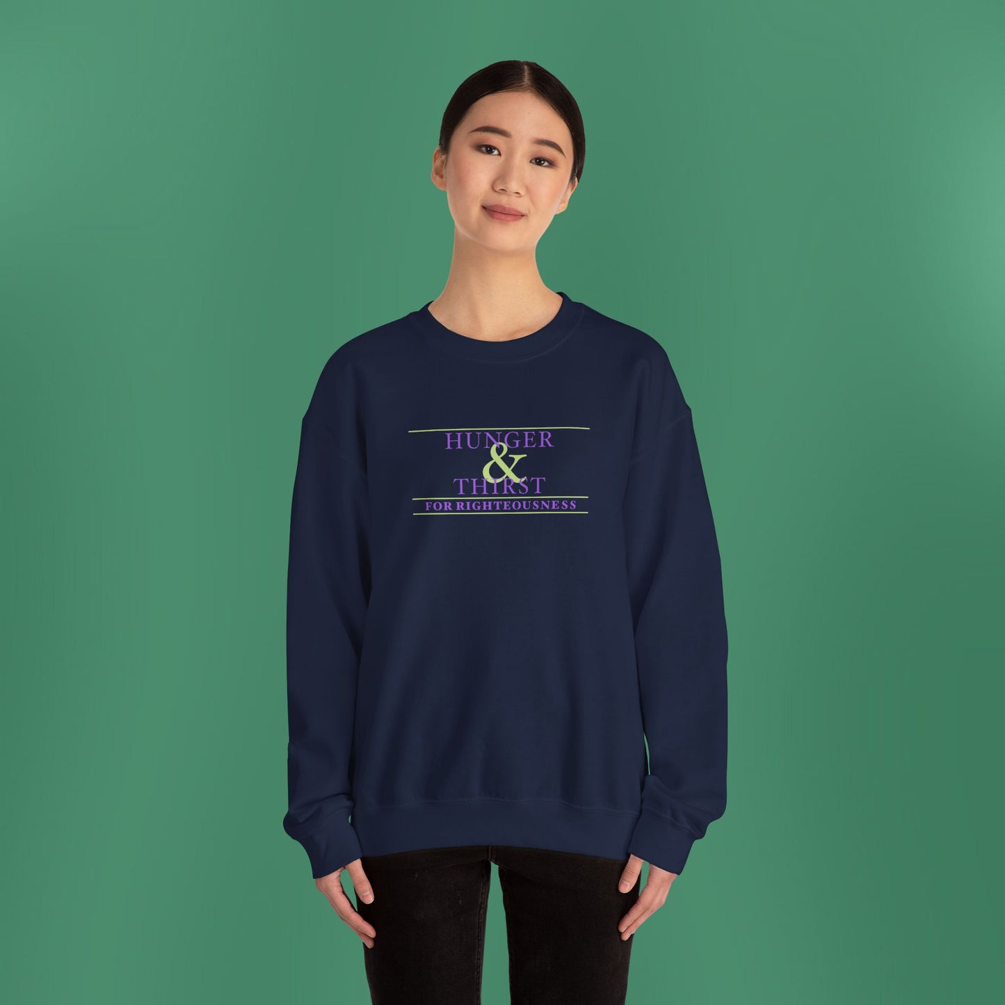 Hunger and Thirst - Purple Women's Crewneck Sweatshirt