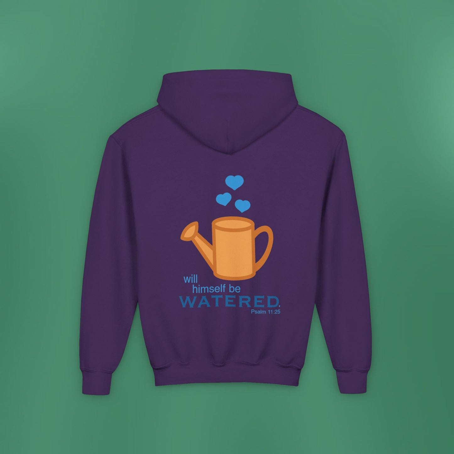 Psalm 11:25 - Blue Girl's Hooded Sweatshirt