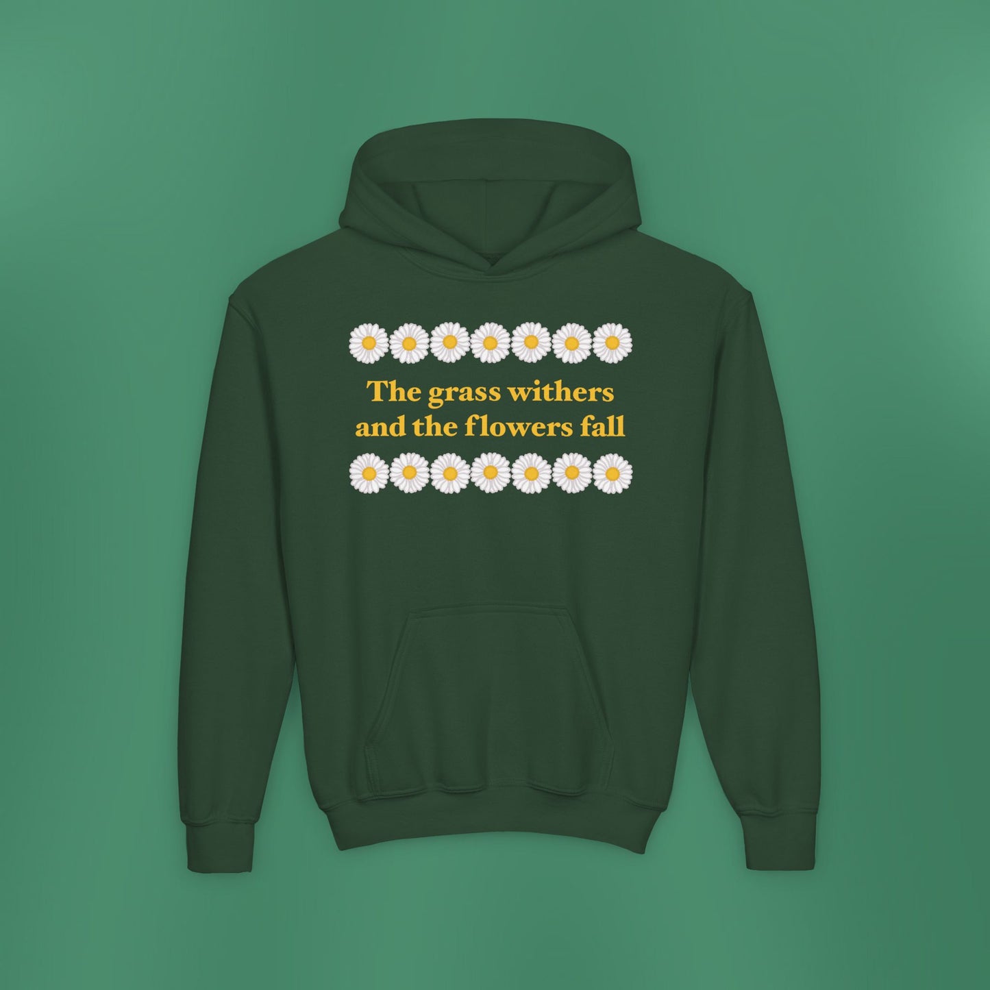 Isaiah 40:8 - Classic Daisy Girl's Hooded Sweatshirt