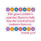 Isaiah 40:8 - Multi Daisy Kiss-Cut Sticker