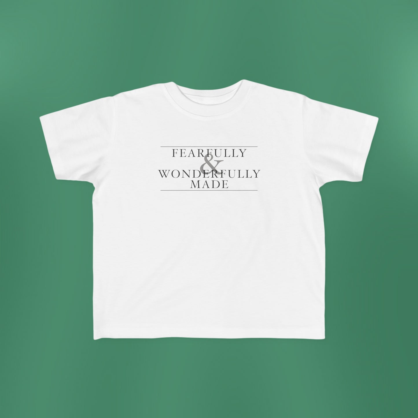 Fearfully and Wonderfully Made - Light Grayscale Toddler T-Shirt