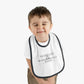 Fearfully and Wonderfully Made - Light Grayscale Baby Bib