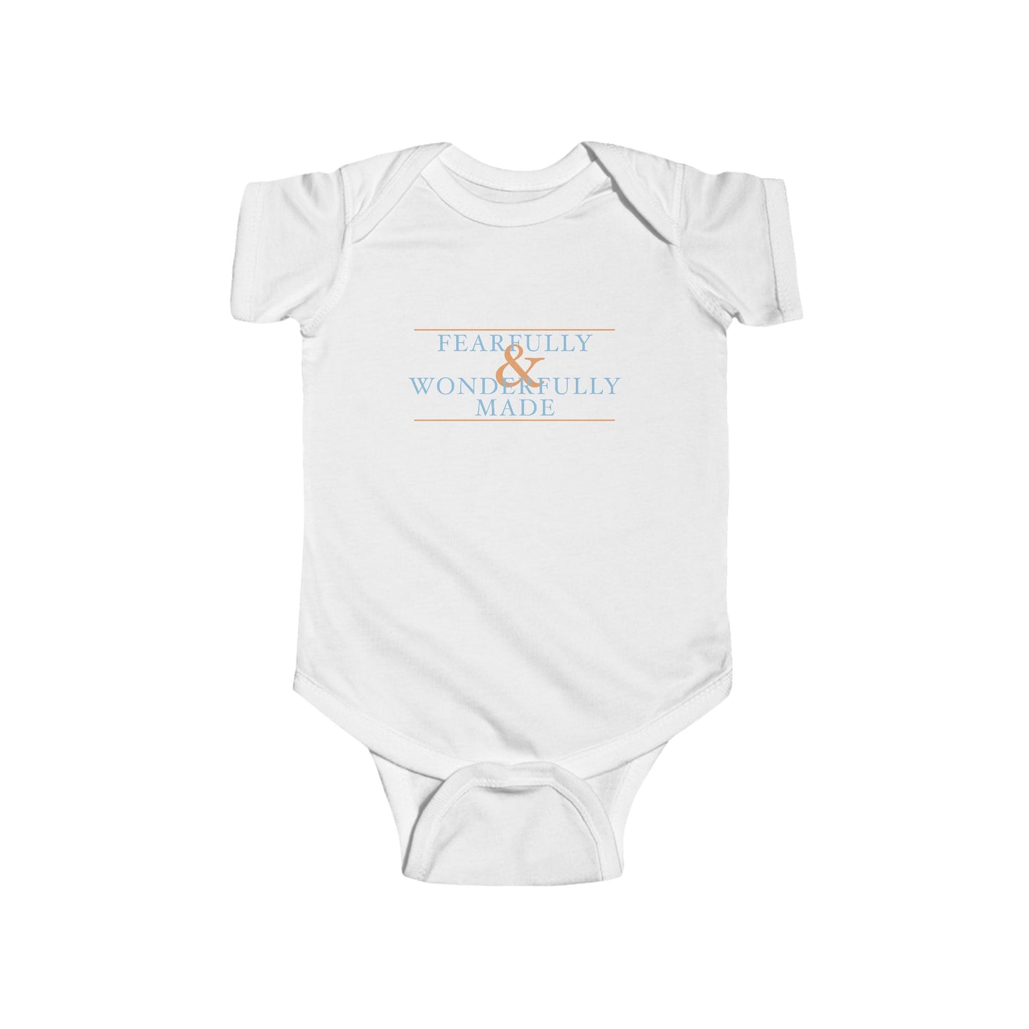Fearfully and Wonderfully Made - Blue Baby Onesie