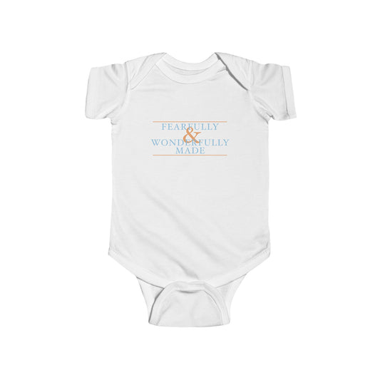 Fearfully and Wonderfully Made - Blue Baby Onesie