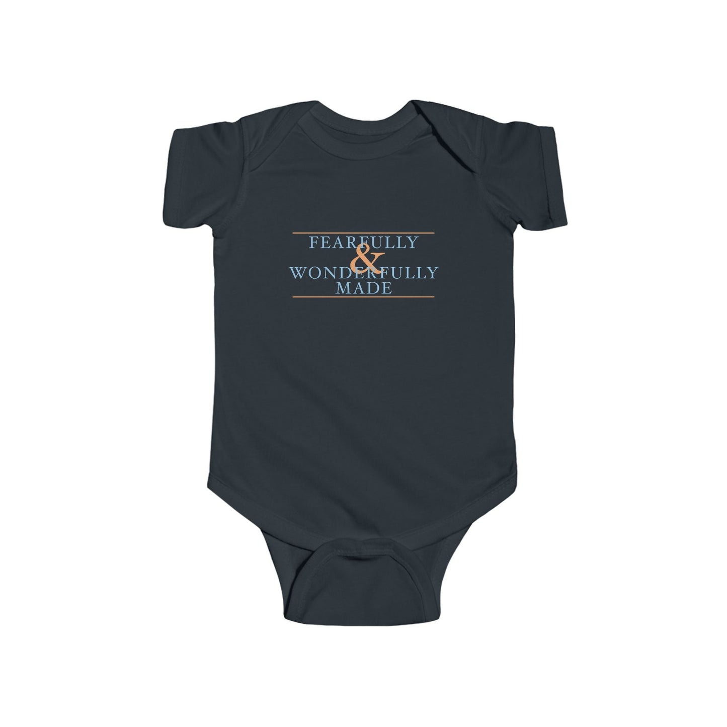 Fearfully and Wonderfully Made - Blue Baby Onesie