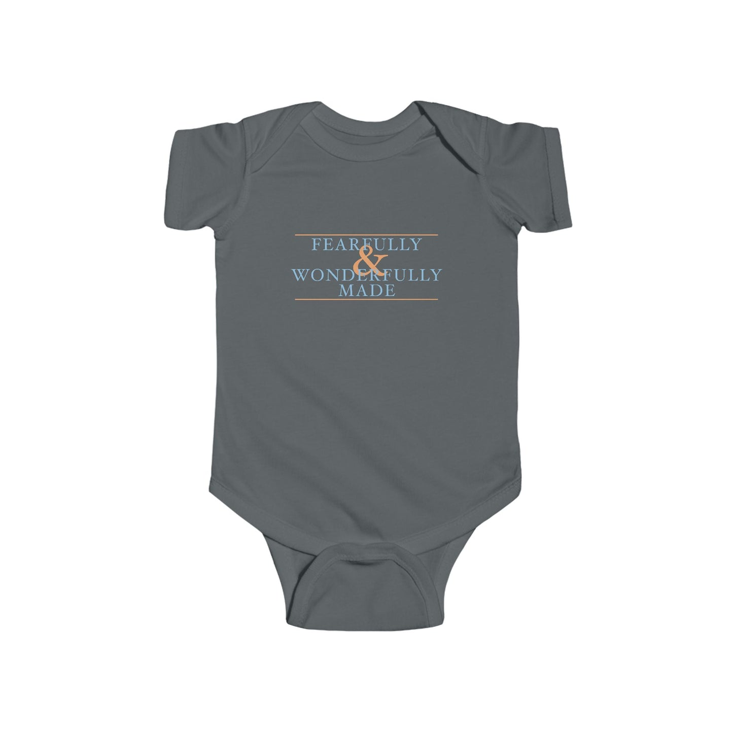 Fearfully and Wonderfully Made - Blue Baby Onesie