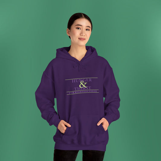 Hunger and Thirst - Purple Women's Hooded Sweatshirt