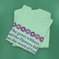 Isaiah 40:8 - Purple Daisy Cotton T-Shirt (Front Only)