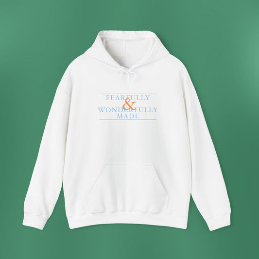Fearfully and Wonderfully Made - Blue Hooded Sweatshirt