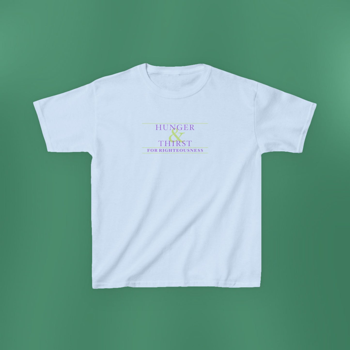 Hunger and Thirst - Purple Girl's T-Shirt