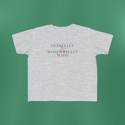 Fearfully and Wonderfully Made - Green Toddler T-Shirt