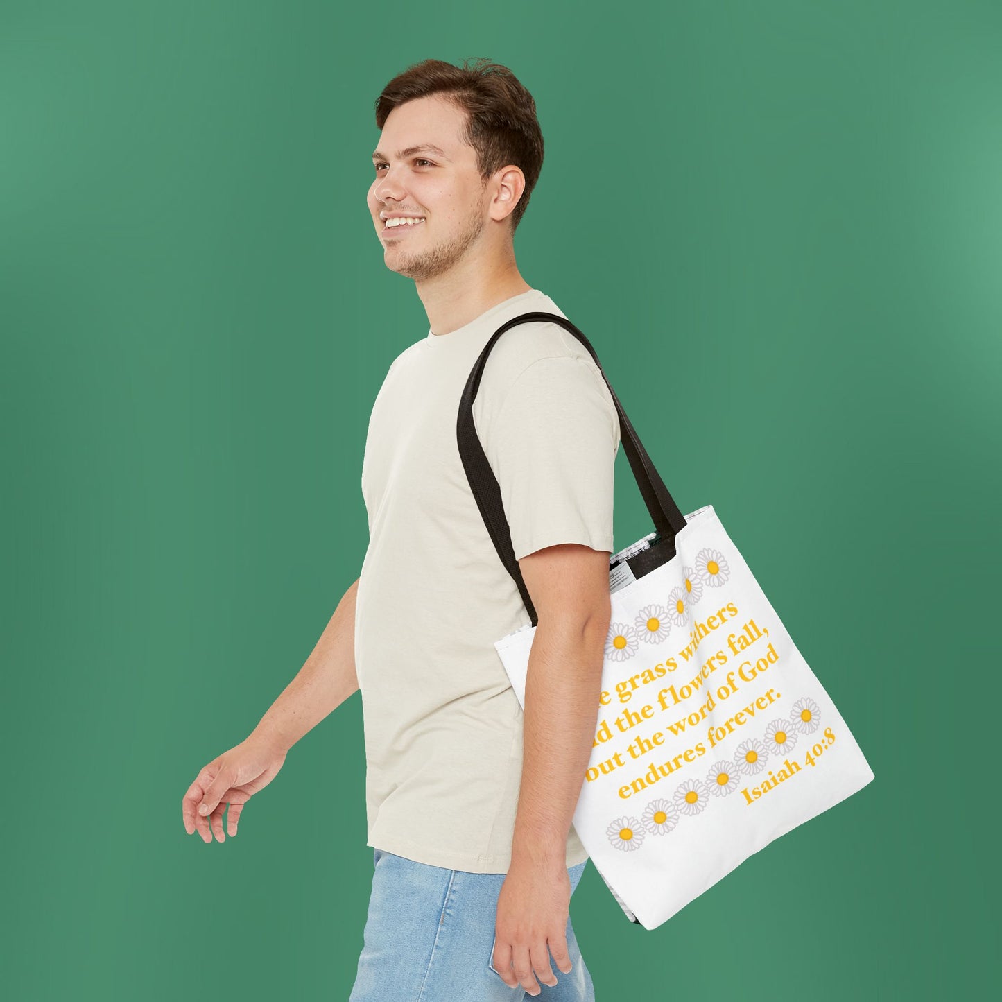 Isaiah 40:8 - Classic Daisy Tote Bag