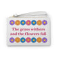 Isaiah 40:8 - Multi Daisy Clutch Bag