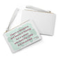 Proverbs 31:30 - Green Clutch Bag