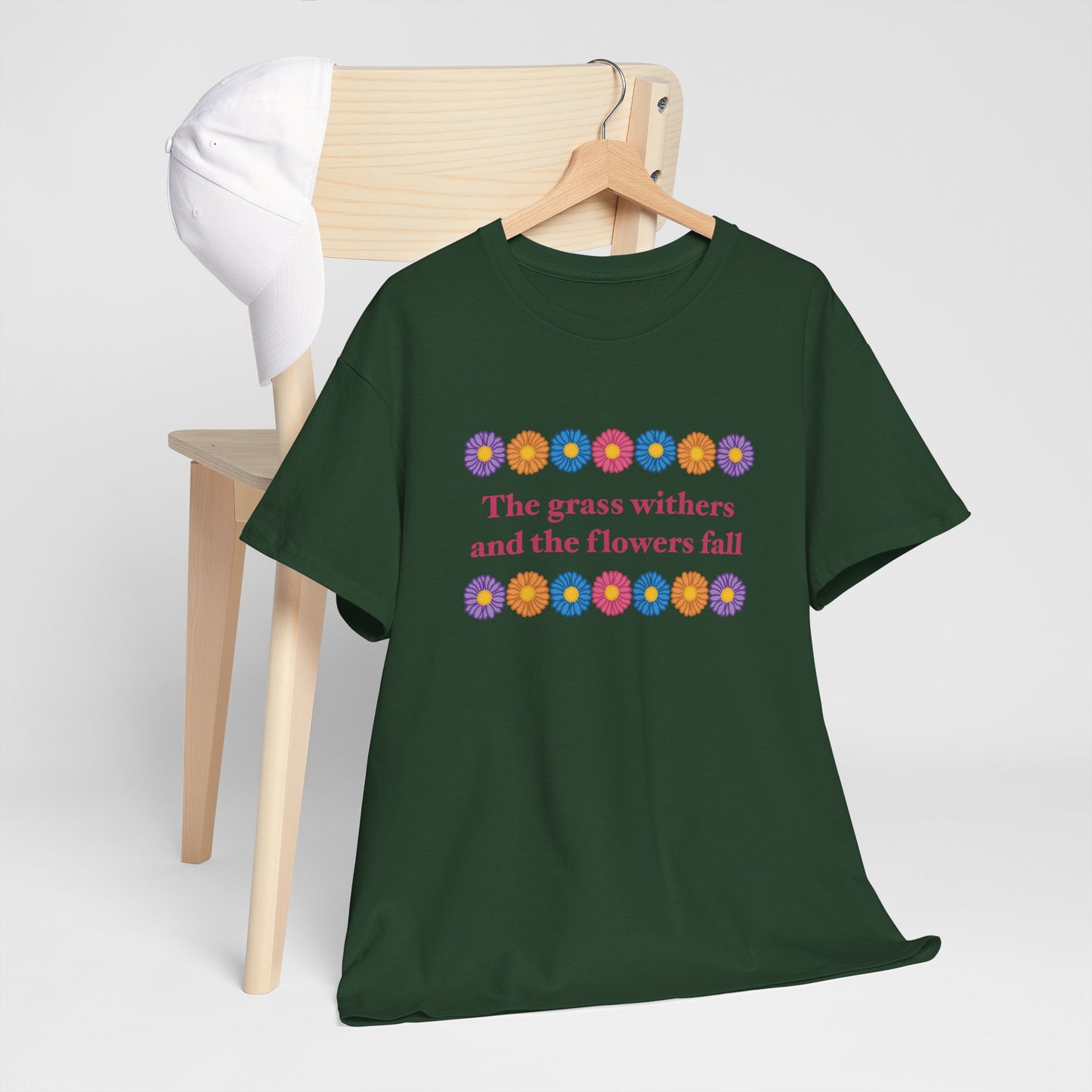 Isaiah 40:8 - Multi Daisy Cotton T-Shirt