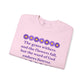 Isaiah 40:8 - Purple Daisy Women's Crewneck Sweatshirt