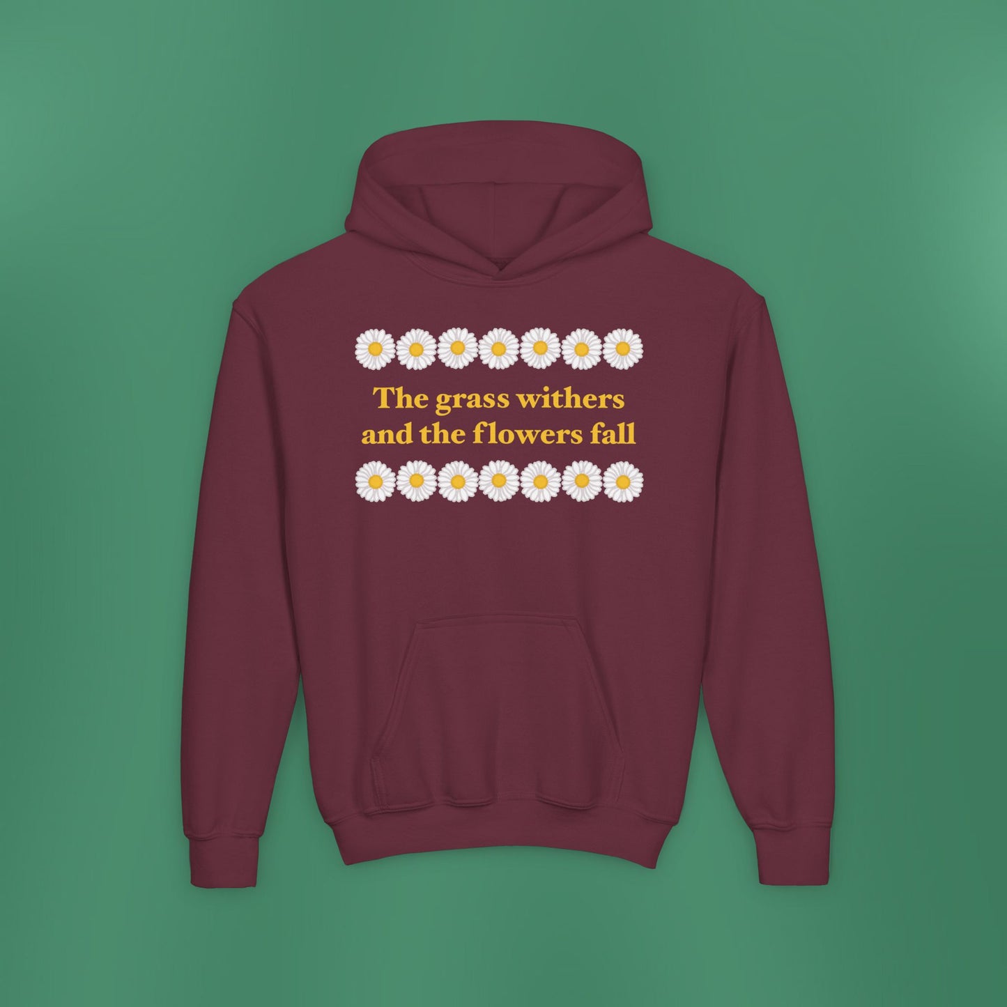 Isaiah 40:8 - Classic Daisy Girl's Hooded Sweatshirt