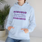 Isaiah 40:8 - Purple Daisy Hooded Sweatshirt