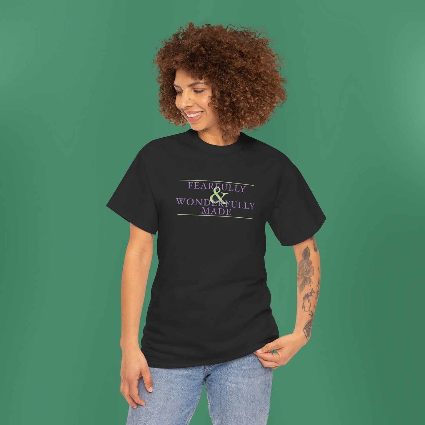 Fearfully and Wonderfully Made - Purple Women's T-Shirt