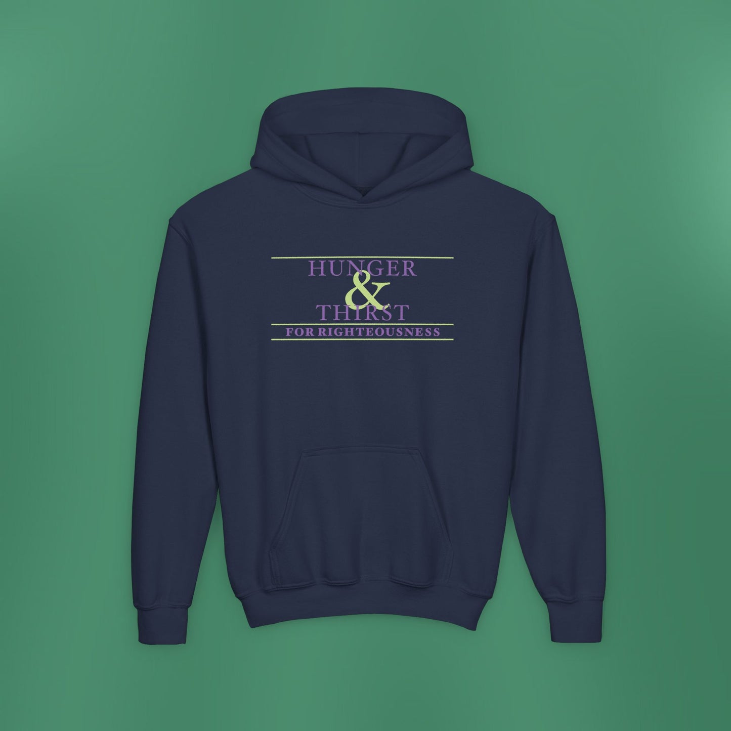 Hunger and Thirst - Purple Girl's Hooded Sweatshirt