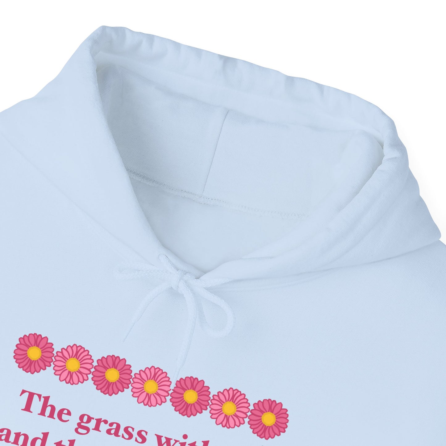 Isaiah 40:8 - Pink Daisy Hooded Sweatshirt