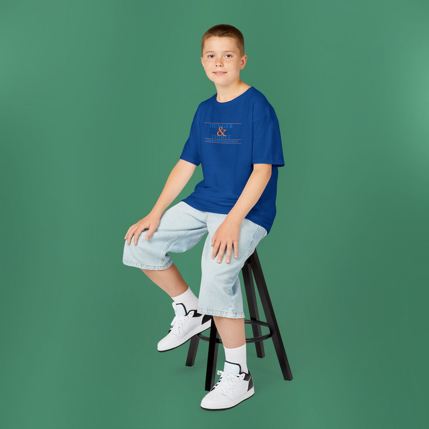 Hunger and Thirst - Blue Children's T-Shirt