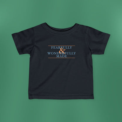 Fearfully and Wonderfully Made - Blue Baby T-Shirt