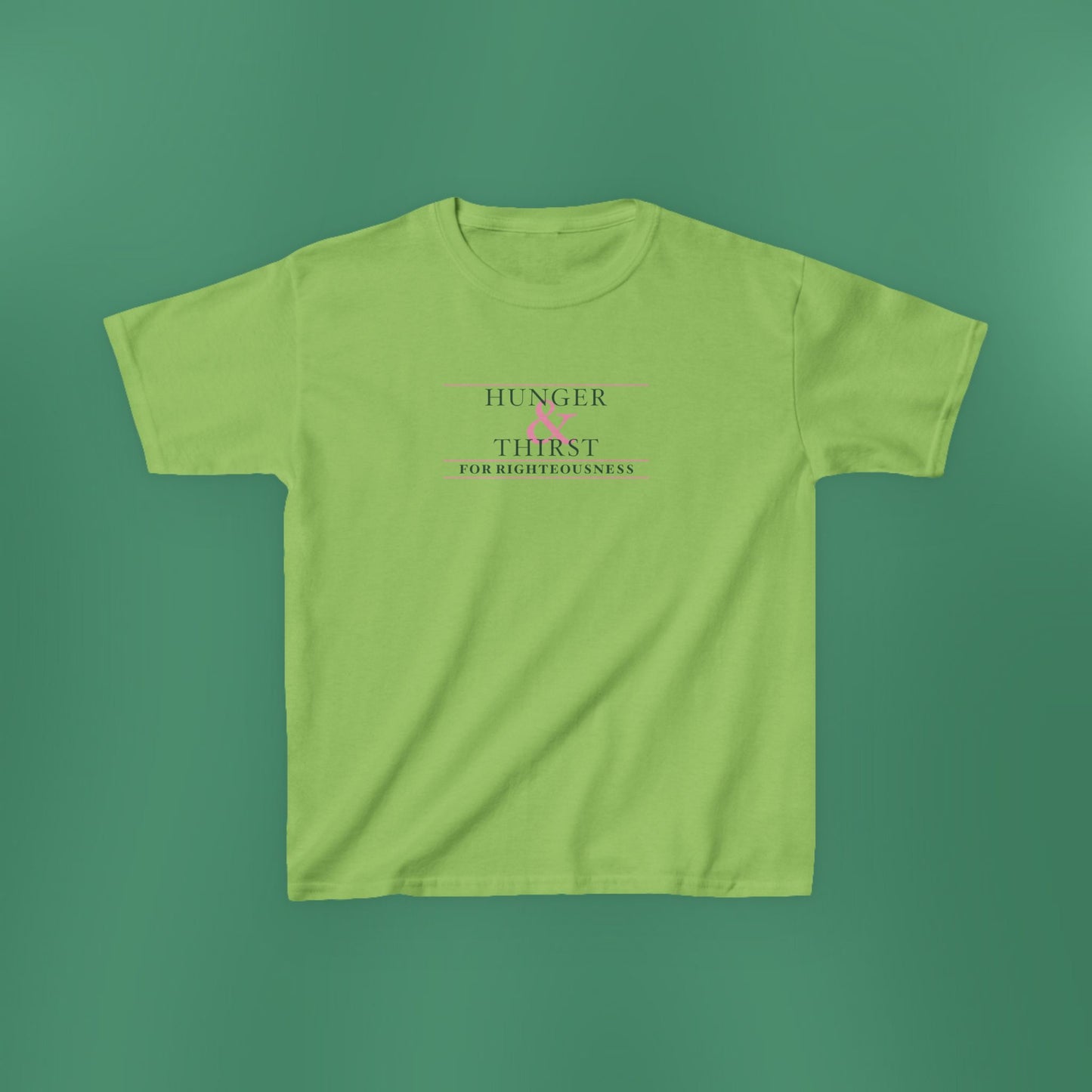 Hunger and Thirst - Green Girl's T-Shirt