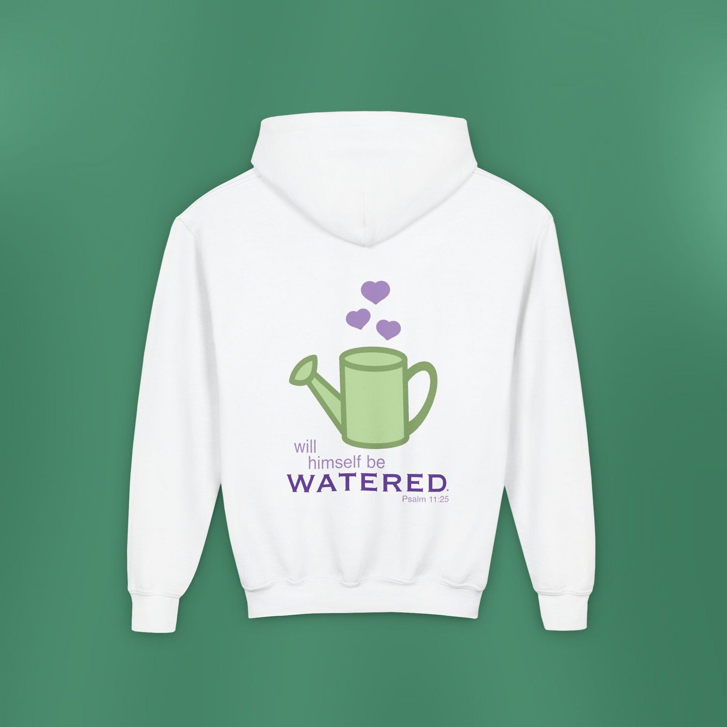 Psalm 11:25 - Purple Girl's Hooded Sweatshirt