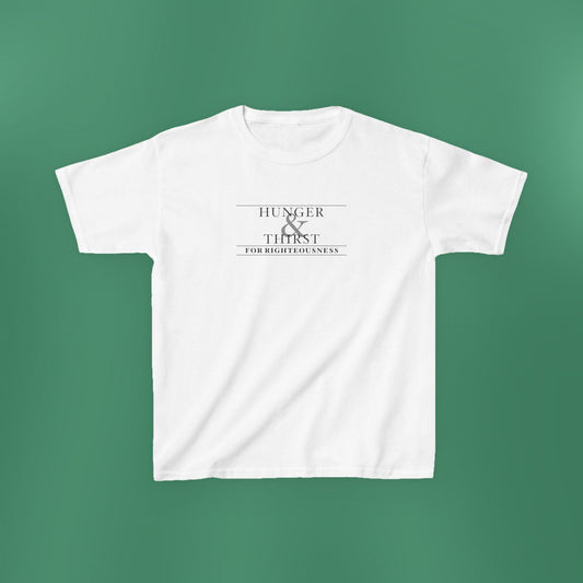Hunger and Thirst - Light Grayscale Children's T-Shirt