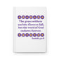 Isaiah 40:8 - Purple Daisy Hardcover Journal