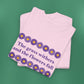 Isaiah 40:8 - Purple Daisy Cotton T-Shirt