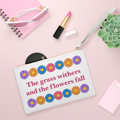 Isaiah 40:8 - Multi Daisy Clutch Bag