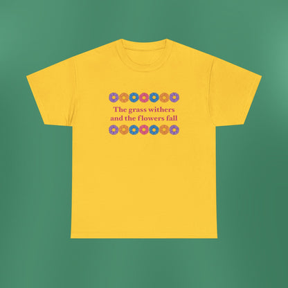 Isaiah 40:8 - Multi Daisy Cotton T-Shirt