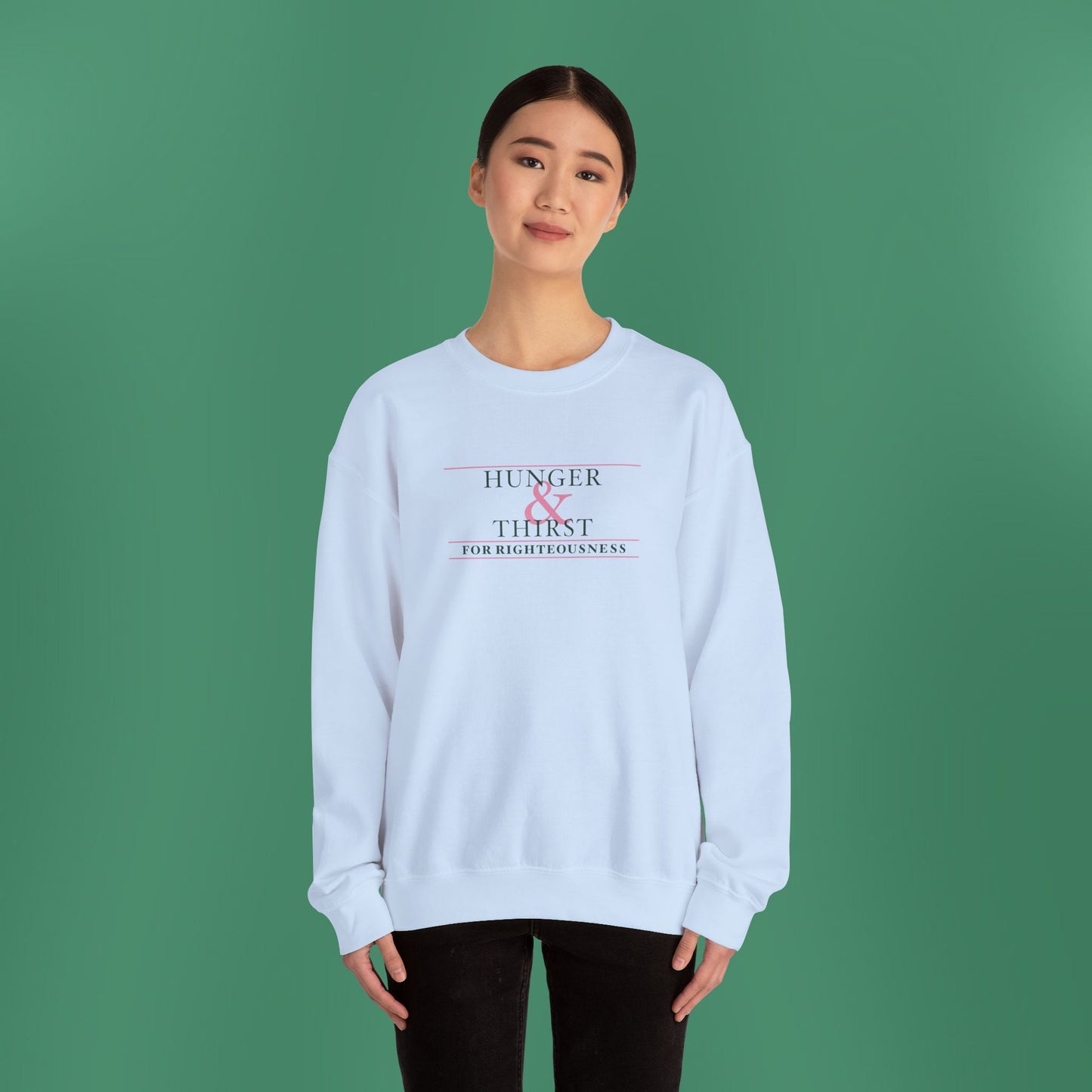 Hunger and Thirst - Green Women's Crewneck Sweatshirt