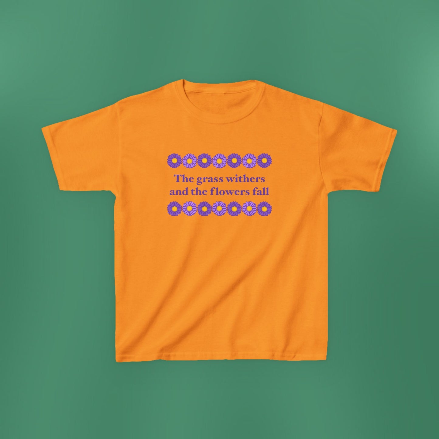 Isaiah 40:8 - Purple Daisy Girl's T-Shirt