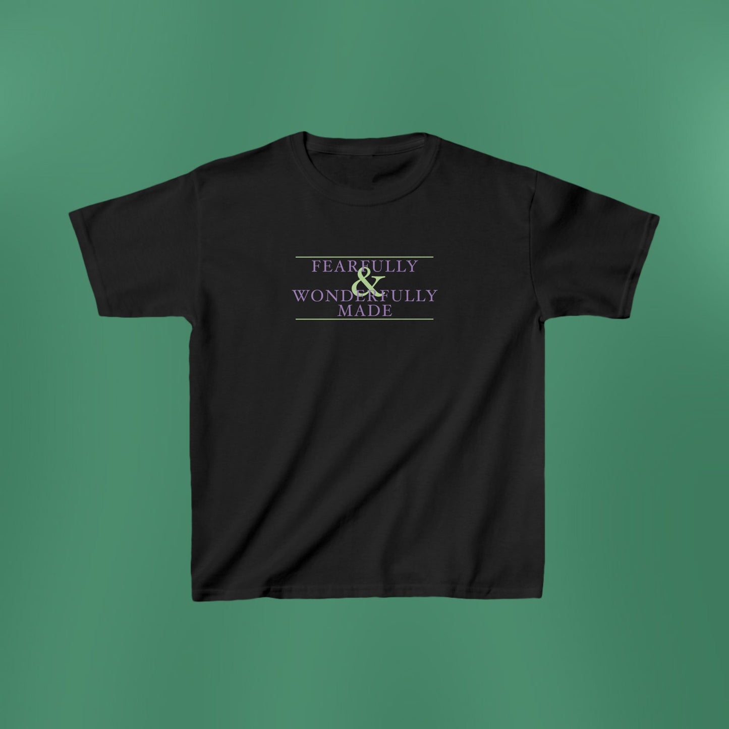 Fearfully and Wonderfully Made - Purple Girl's T-Shirt