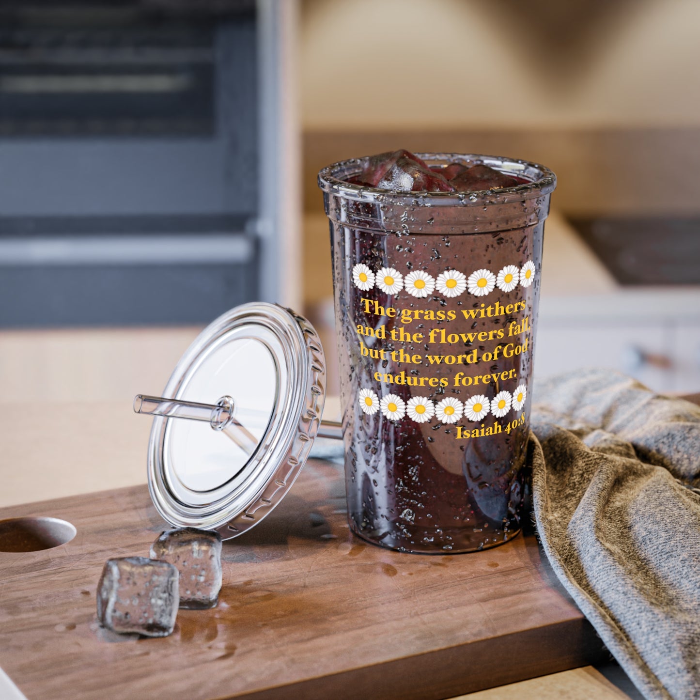 Isaiah 40:8 - Classic Daisy 16 oz. Cup