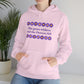Isaiah 40:8 - Purple Daisy Hooded Sweatshirt