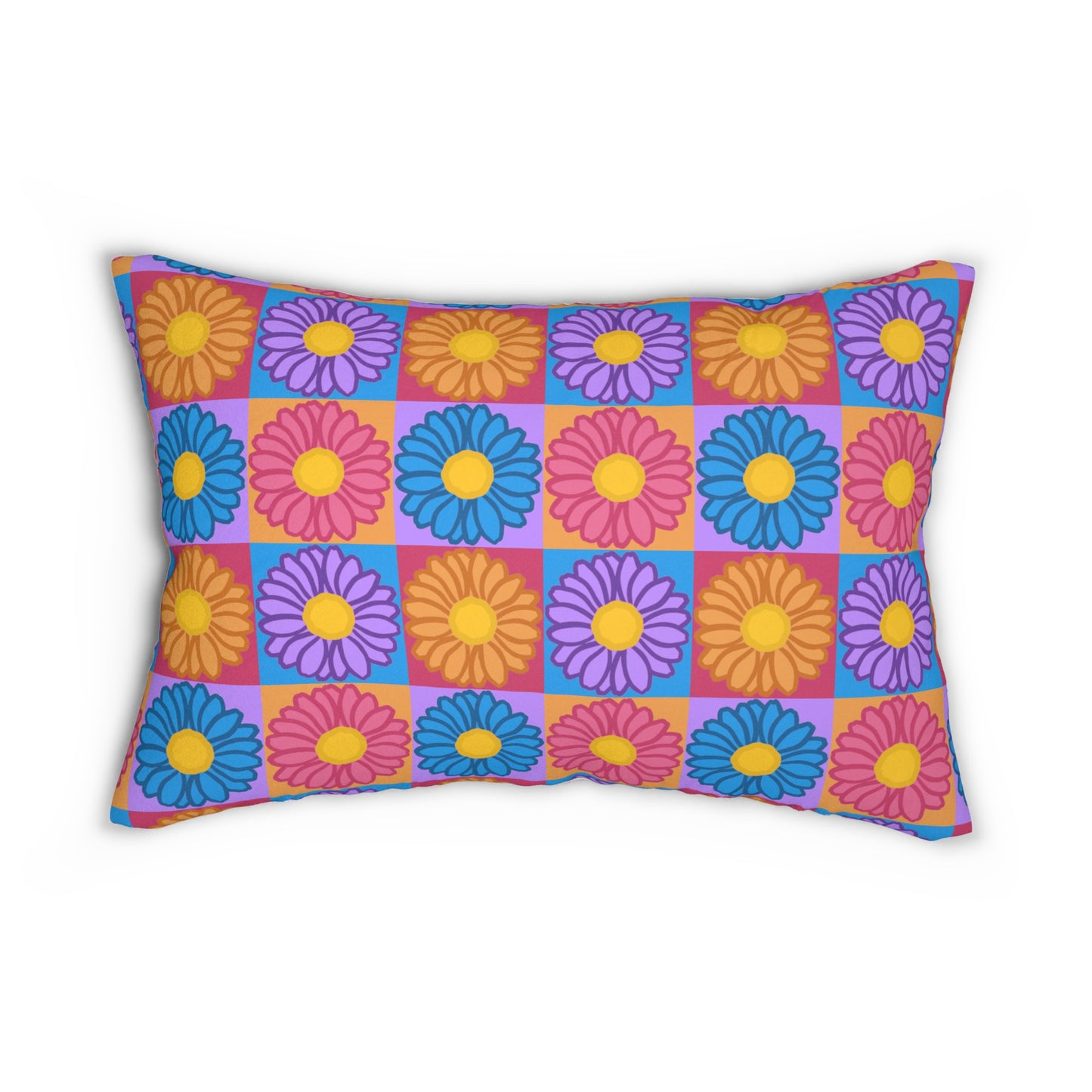 Isaiah 40:8 - Multi Daisy Throw Pillow