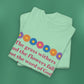 Isaiah 40:8 - Multi Daisy Cotton T-Shirt (Front Only)