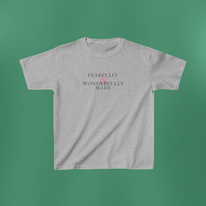 Fearfully and Wonderfully Made - Green Girl's T-Shirt