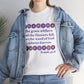 Isaiah 40:8 - Purple Daisy Cotton T-Shirt (Front Only)